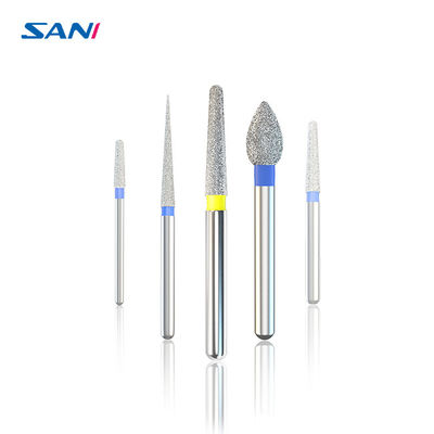 quality Stainless Steel 5pcs/Box FG Dental Diamond Burs For High Speed Handpiece factory